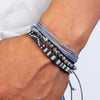 3pcs/set Men's Braided Bracelet Set, Stone Couple's Bracelet, Bohemian Ethnic Cotton and Linen Hand-woven Bracelet - Image 18