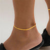 Classic Snake Chain Anklet for Women Adjustable Gold Silver Color Stainless Steel Foot Jewelry Birthday Gift - Image 1