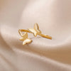 Butterfly Opening Rings For Women Stainless Steel Insect Butterfly Adjustable Finger Ring Engagement Wedding Jewelry Gift - Image 3