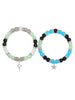 2 pcs of Spider Pendant Herat Shape Magnet Bead Elastic Couple's Bracelets, Bff Jewelry Gift - Image 9