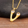 Shiny A-Z Letters Inlaid Rhinestones Pendant Necklace For Female Male Initial Name Clavicle Chain Accessories - Image 26