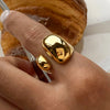 316L Stainless Steel Ring with Gold-Tone and Silver-Tone Designs - Image 2