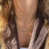 Miranda Y-Style Multi-Zircon Snake Chain Necklace with Tassel Starburst Pendant Light Round Bead Design for Sweat - Image 4