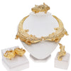 Jewelry Sets For Women Italian Gold Plated Crocodile Necklace Earrings Ring Animal Design Rings Party Essentials - Image 5
