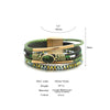 Charm Crystal Stone Beaded Leather Bracelet for Women Retro Metal Tube Handmade Braided Multilayer Wrap Bracelets Jewelry - Image 6