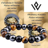 1 Natural Black Obsidian Hematite Tiger Eye Bead Bracelet For Men Magnetic For Women Soul Jewelry - Image 8