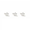 3Pcs Smooth Love Butterfly Back Stud Earrings For Women, Gold Plated Heart Earrings Silver Color lMinimalist Jewelry Gift - Image 12