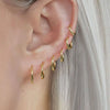 1/5 Pairs of Huggie Hoop Earrings for Women, Gold Plated Stainless Steel Lightweight Hinged Small Thin HoopS - Image 5