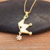 Light Crown Shape Shiny Zircon Charm Pendant Necklace 6 Styles For Women Girl Lucky Jewelry Delicate Gifts - Image 7
