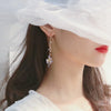 Korean Flower Asymmetrical Dangle Earrings for Women Long Tassel Butterfly Imitation Pearl Cat Drop Earring Party Jewelry - Image 2