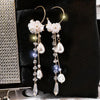 Korean Flower Asymmetrical Dangle Earrings for Women Long Tassel Butterfly Imitation Pearl Cat Drop Earring Party Jewelry - Image 11