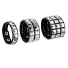 3Pcs Studded Punk Bracelets for Men Women Buckle Cuffs Pyramid Wristband Rivet Cuff Bangle Wear Proms Rock Costumes Black - Image 8