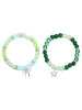 2 pcs of Spider Pendant Herat Shape Magnet Bead Elastic Couple's Bracelets, Bff Jewelry Gift - Image 7