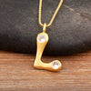 Shiny A-Z Letters Inlaid Rhinestones Pendant Necklace For Female Male Initial Name Clavicle Chain Accessories - Image 20