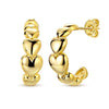 Earring Gold Series Silver Round Hoop Earring Moon Stars Teardrop Cladda Heart Earring For Women Jewellery - Image 34