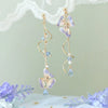Korean Flower Asymmetrical Dangle Earrings for Women Long Tassel Butterfly Imitation Pearl Cat Drop Earring Party Jewelry - Image 14
