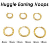 20-Piece Stainless Steel Hoop Earring Set in Gold-Tone Silver-Tone or Black - Image 5
