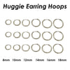 20-Piece Stainless Steel Hoop Earring Set in Gold-Tone Silver-Tone or Black - Image 8