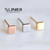 Minimalist Stainless Steel Small Stud Earrings for Women Square Mini Cute Earrings Party Gift Jewelry - Image 1