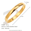 Multi-size Glossy Bulge Oval Shape Bangles Gold Plated Stainless Steel Women Jewelry - Image 10