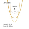 Stainless Steel Flat Snake-Chain Necklace in Multiple Styles - Image 6