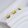 3Pcs Smooth Love Butterfly Back Stud Earrings For Women, Gold Plated Heart Earrings Silver Color lMinimalist Jewelry Gift - Image 6