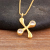 Shiny A-Z Letters Inlaid Rhinestones Pendant Necklace For Female Male Initial Name Clavicle Chain Accessories - Image 31