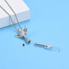 Angel Cube Urn Necklace Cremation Ashes Pendant Stainless Steel Pet/Human Ashes More Capacity Keepsake Jewelry For Women