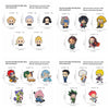 Anime Cartoon Enamel Pin Characters 5pcs/Sets Suits Brooches Badge Backpack Gift Friends Jewelry