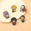 Anime Cartoon Enamel Pin Characters 5pcs/Sets Suits Brooches Badge Backpack Gift Friends Jewelry