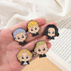 Anime Cartoon Enamel Pin Characters 5pcs/Sets Suits Brooches Badge Backpack Gift Friends Jewelry
