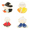 Anime Cartoon Enamel Pin Characters 5pcs/Sets Suits Brooches Badge Backpack Gift Friends Jewelry