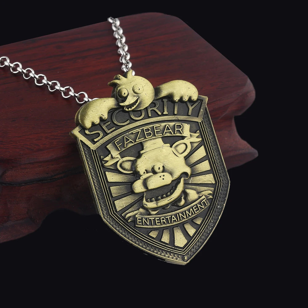 Anime Game FNAF Figures Freddy Necklace Foxy Bonnie Animal Doll Figure Pendant Necklace Jewelry Accessories Kids Gift