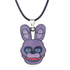 Anime Game FNAF Figures Freddy Necklace Foxy Bonnie Animal Doll Figure Pendant Necklace Jewelry Accessories Kids Gift