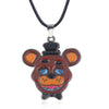 Anime Game FNAF Figures Freddy Necklace Foxy Bonnie Animal Doll Figure Pendant Necklace Jewelry Accessories Kids Gift