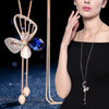 BYSPT Long Necklaces&Pendants for Women Collier Femme Geometric Statement Colar Maxi  Crystal Jewelry Bijoux