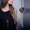 BYSPT Long Necklaces&Pendants for Women Collier Femme Geometric Statement Colar Maxi  Crystal Jewelry Bijoux