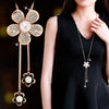 BYSPT Long Necklaces&Pendants for Women Collier Femme Geometric Statement Colar Maxi  Crystal Jewelry Bijoux