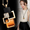 BYSPT Long Necklaces&Pendants for Women Collier Femme Geometric Statement Colar Maxi  Crystal Jewelry Bijoux