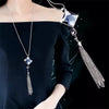 BYSPT Long Necklaces&Pendants for Women Collier Femme Geometric Statement Colar Maxi  Crystal Jewelry Bijoux