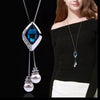 BYSPT Long Necklaces&Pendants for Women Collier Femme Geometric Statement Colar Maxi  Crystal Jewelry Bijoux