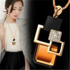 BYSPT Long Necklaces&Pendants for Women Collier Femme Geometric Statement Colar Maxi  Crystal Jewelry Bijoux