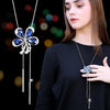 BYSPT Long Necklaces&Pendants for Women Collier Femme Geometric Statement Colar Maxi  Crystal Jewelry Bijoux