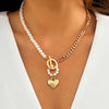 Baroque Simulated Pearls Long Tassel Pendant Necklace For Women Beaded Link Chain Necklace  Trend Lariat Wedding Jewelry