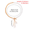 Baroque Simulated Pearls Long Tassel Pendant Necklace For Women Beaded Link Chain Necklace  Trend Lariat Wedding Jewelry