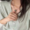 Bohemia Handmade Double Rope Green Bear Letter M Necklace Set for Women Trendy Vintage Punk Collier Hippie Jewelry 2022 New