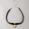 Bohemian Black Flannel Short Choker Necklace for Women Trendy Simple Round Leather Clavicle Chain Jewelry Gift