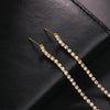Bohemian Long Tassels Earrings Dangle Trendy Unique Full Rhinestones Shiny Earrings Statement Jewelry for Women and Girls