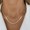 Bohemian Multilayer Handmade Mixed Chain For Woman  Necklaces Water Droplet Crystal Pendant Jewelry Gift  New