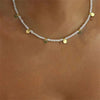 Bohemian Multilayer Handmade Mixed Chain For Woman  Necklaces Water Droplet Crystal Pendant Jewelry Gift  New